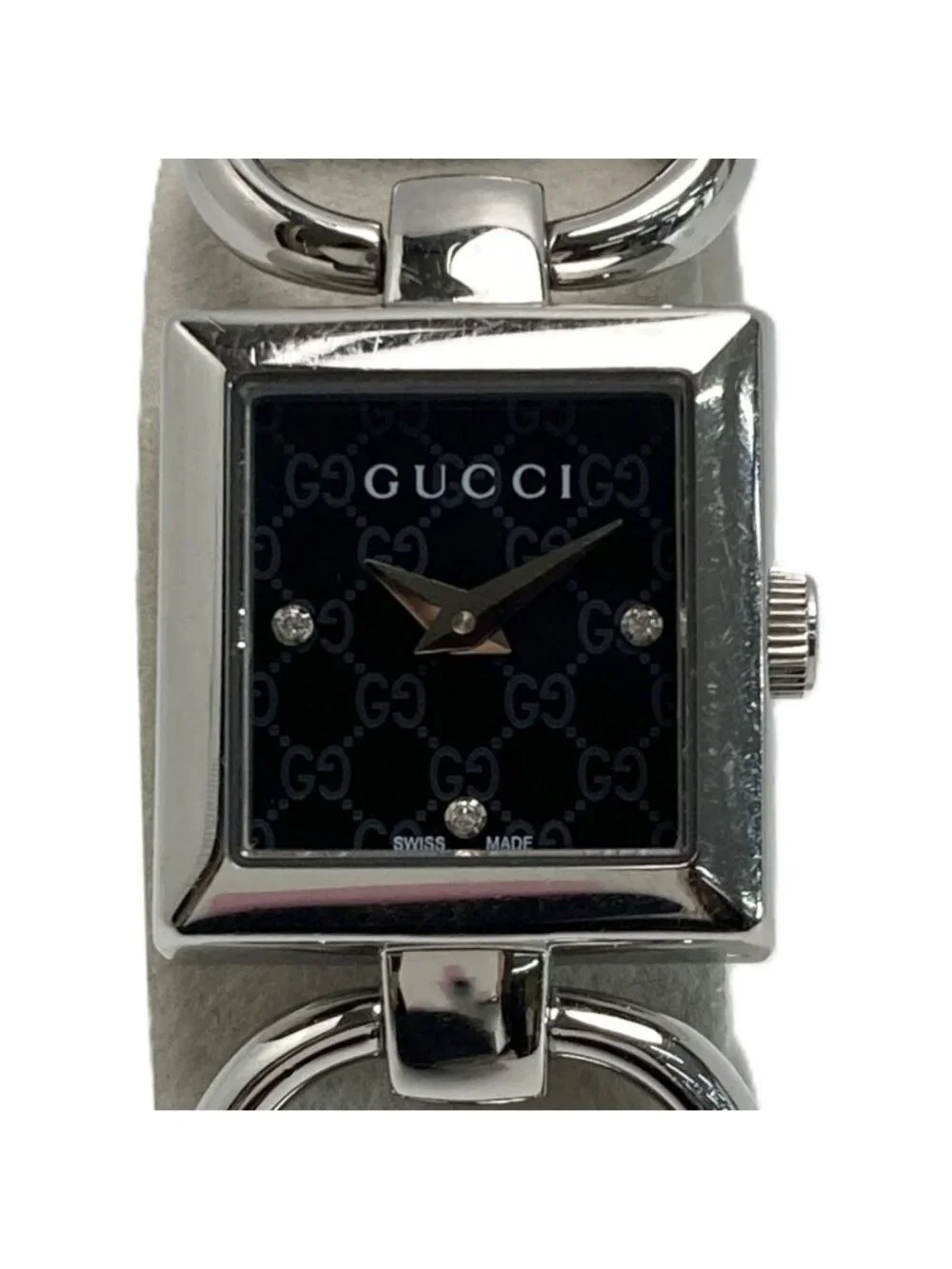 Gucci Tornavoni Diamond 120 Black Quartz Watch